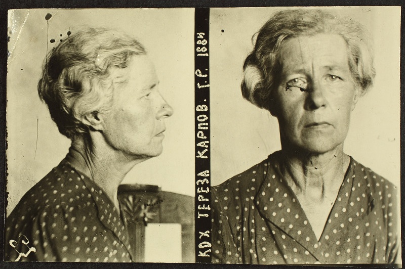 Koch, Teresa Karli t. (s.1884). Vangifoto uurimistoimikust