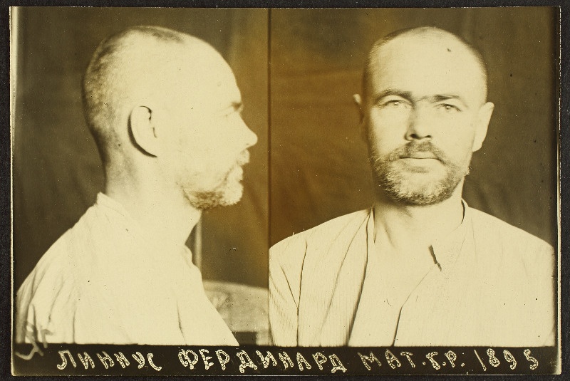 Linnus, Ferdinand Matti p. (s.1895). Vangifoto uurimistoimikust