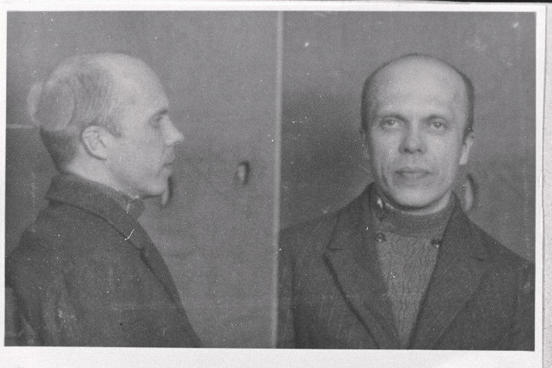 Illegaalselt Nõukogude Liidust Eestisse saabunud kompartei aktivist Juhan Aperson arreteerituna.