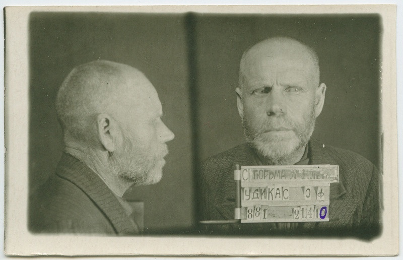 Udikas, Oskar Friedrichi p. (s. 1881). Vangifoto uurimistoimikust.