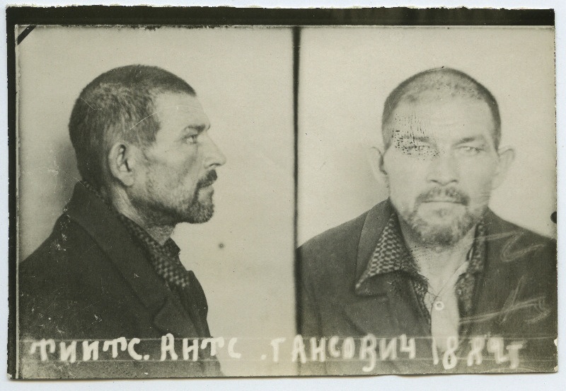 Tiits, Hans Hansu p. (s. 1889). Vangifoto uurimistoimikust.