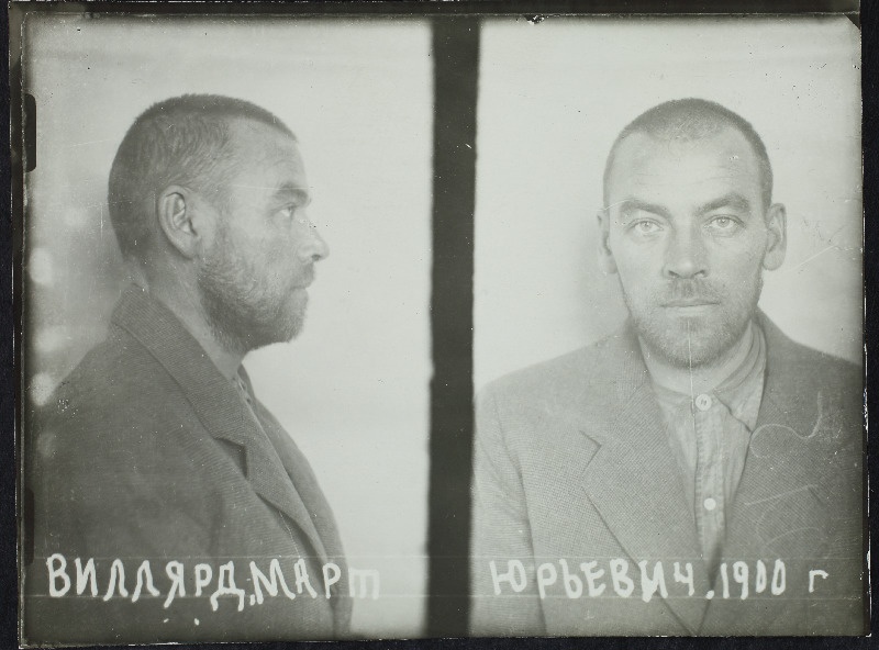 Villard, Mart Jüri p. (s. 1900). Vangifoto uurimistoimikust.