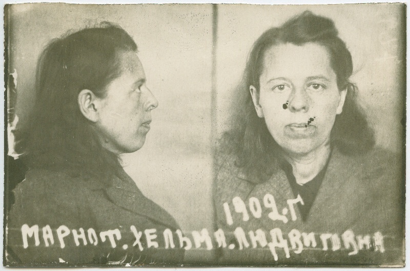 Marnot, Helmi Ludvigi t. (s. 1902). Vangifoto uurimistoimikust.