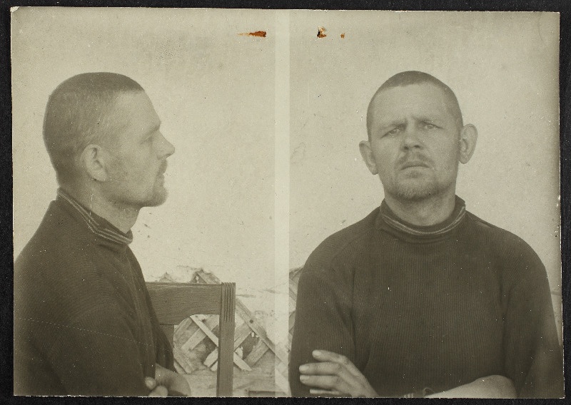 Pjotr Peršin otse- ja külgvaates (uurimistoimiku foto)