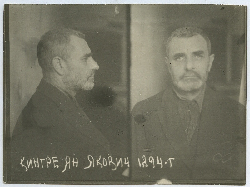 Kingre, Jaan Jaani p. (s. 1894). Vangifoto uurimistoimikust.