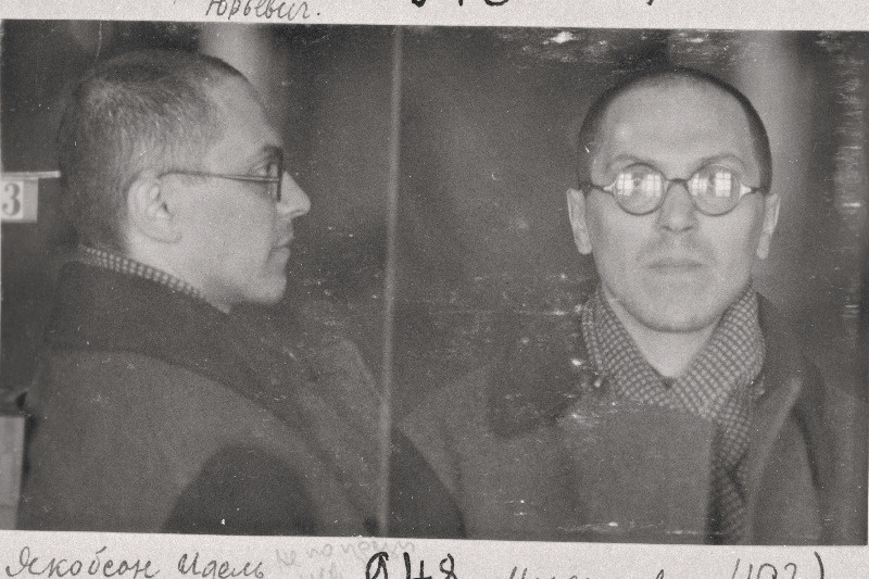 Illegaalse Kommunistliku Partei põrandaaluse trükikoja trükkal Tallinn-Järvel, 1932.a. 12 aastaks sunnitööle mõistetud Läti kodanik Idel Israeli poeg Jakobson enne amnesteerimist.