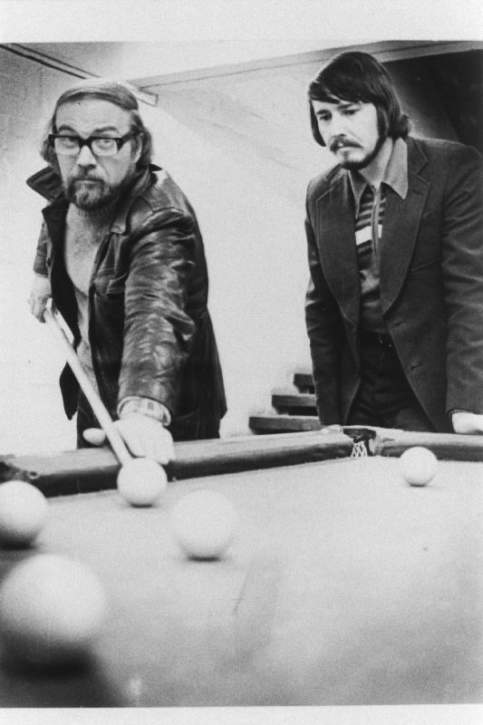 Skulptor Jaak Soans (vasakul) ja arhitekt Rein Luup.