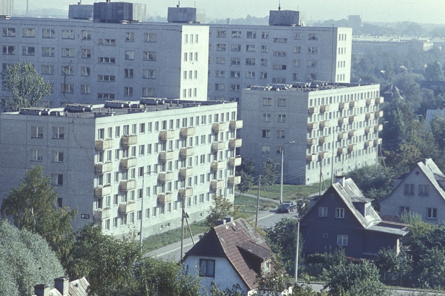 Lilleküla, kõrgvaade hoonestusele piki Kuldnoka tn