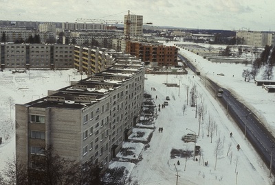 Mustamäe, kõrgvaade piki Tammsaare teed, taamal ehitamisel tornelamu  similar photo