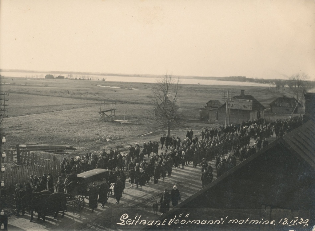 Foto. Leitnant Vöörmanni matmine 13.aprillil 1929.a.