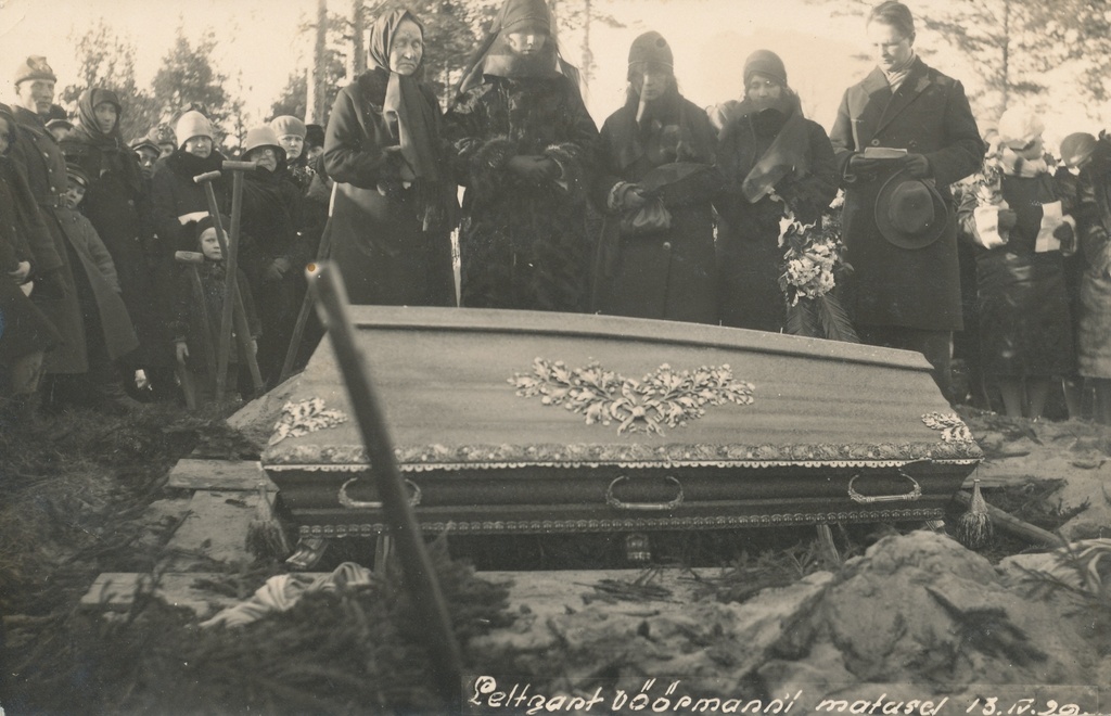 Foto. Leitnant Vöörmanni matused 13.aprillil 1929.a.