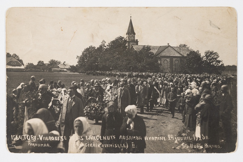 Tori Vabadussõja mälestusmärgi avamine 24. juunil 1923. a.
