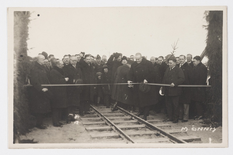 Raudtee avamine Sindis 16. veebruaril 1928. a.