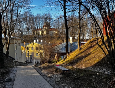 Vallikraavi tänav ja Tartu Tähetorn Senffi mäelt rephoto