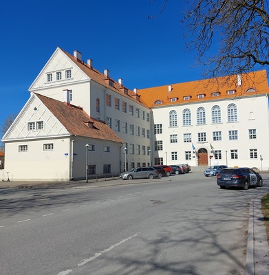 Pelgulinna põhikool, vaade Ristiku tänavalt. Arhitekt Herbert Johanson rephoto
