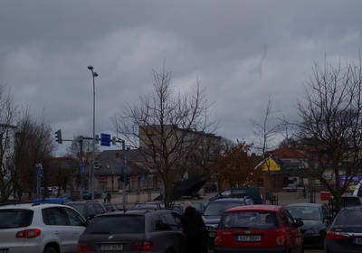 Miting before traveling to the Baltic chain on the Rakvere Market Square rephoto