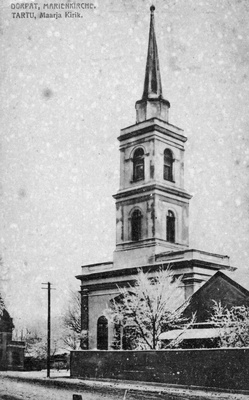 Maarja kirik. Tartu, 1918.  duplicate photo