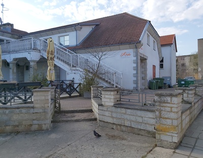 Kuressaare vaade. Kauba tänav 14 asuv hoone. rephoto