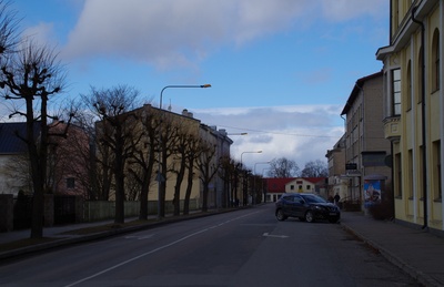 Rakvere Õpetajate Seminari õpilased 1. mai demonstratsioonil rephoto