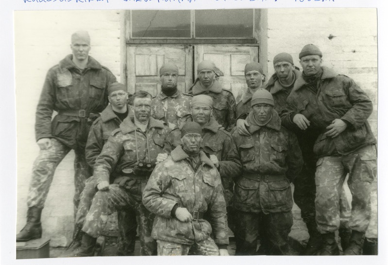 Foto. Jalaväekopmanii valverühm 1993 sügisel.
