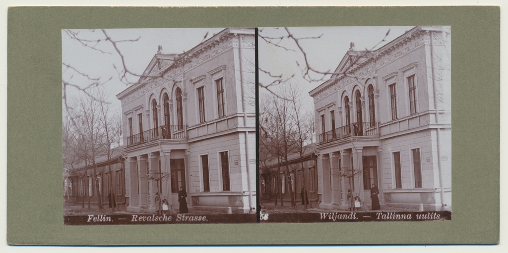 stereofoto, Viljandi, Tallinna tn 16, Posti tn 1 hoone, u 1905