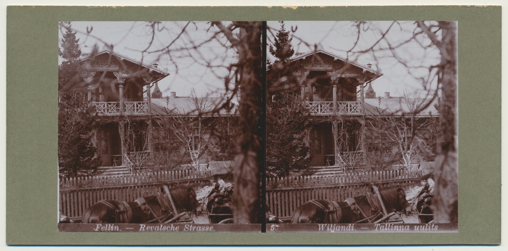 stereofoto, Viljandi, Tallinna tn 11a, Schwartzi villa, u 1905