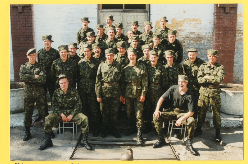 Foto. Kompanii õpperühma ajateenijad