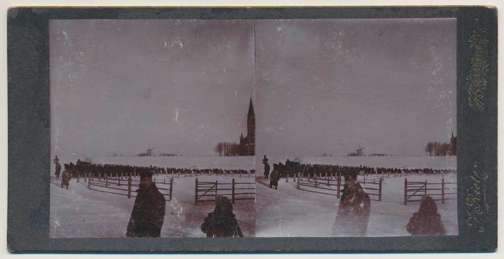 stereofoto, Viljandi, Vaksali tee, matuserong, u 1905