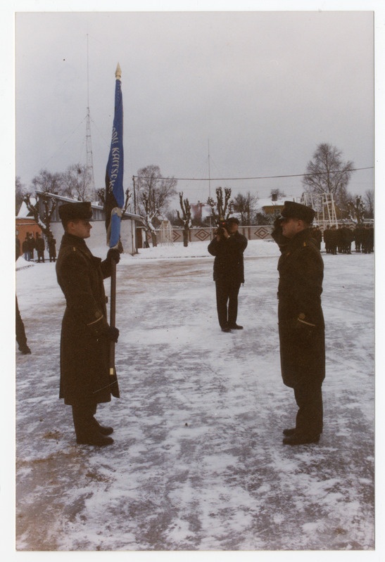 Foto. Väeosa ülemate vahetus