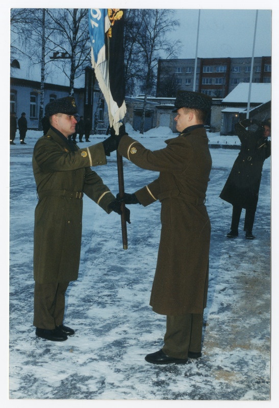 Foto. Väeosa ülemate vahetus