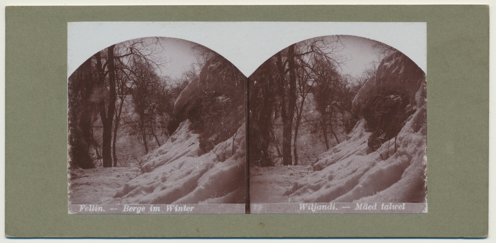 stereofoto, Viljandi, Lossimäed, Suurorg?, u 1905