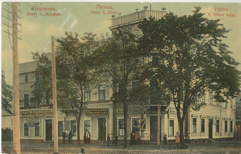 Foto. Postkaart. A. Kleini maja.