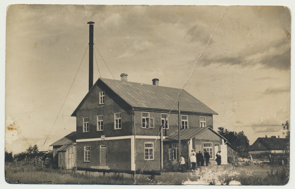 foto, Tarvastu khk, Mõnnaste meierei ja postiagentuur, 1925