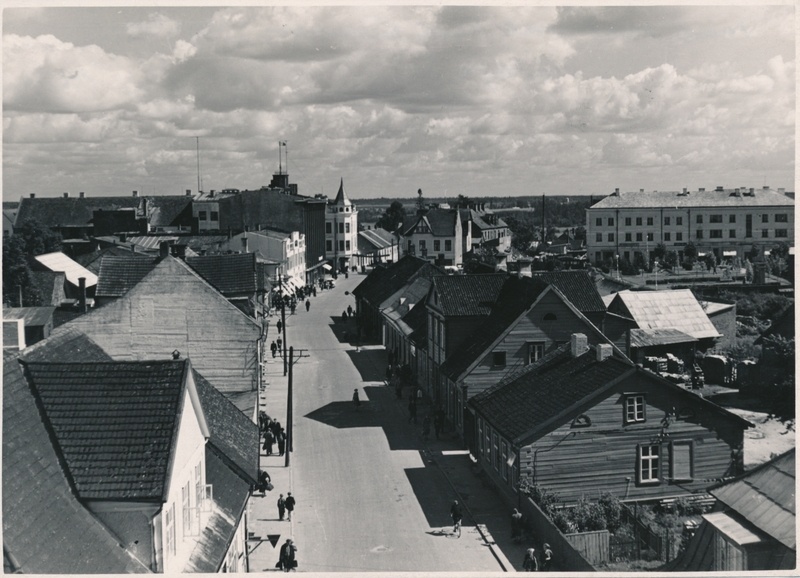 foto, Viljandi, Tartu tänav, 1960