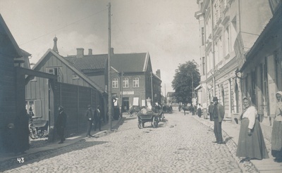 foto, Viljandi, Tartu tn u 1910 F Christin & Co Narva  duplicate photo