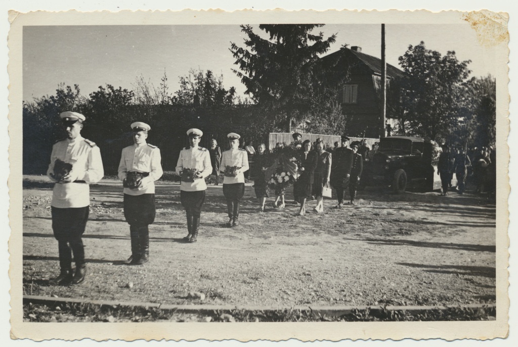 foto, Viljandi, Uueveski vennaskalm, matus, u 1950