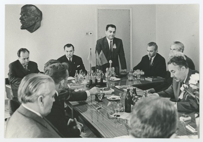 Gruusia ja Eesti KP delegatsioonide kohtumine Tartus. EKP Tartu Linnakomitees?  duplicate photo