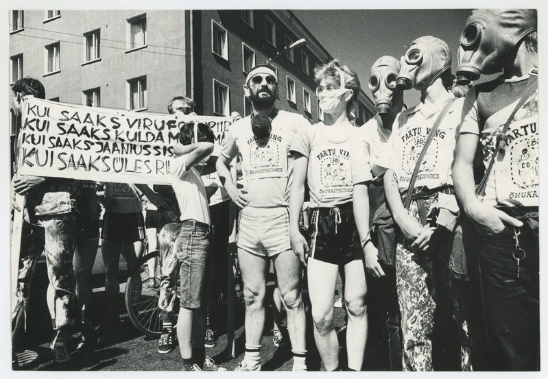 Õhukaitsejooks "Tartu ving" Tartu linna õhu saastamise vastu 1988. a.