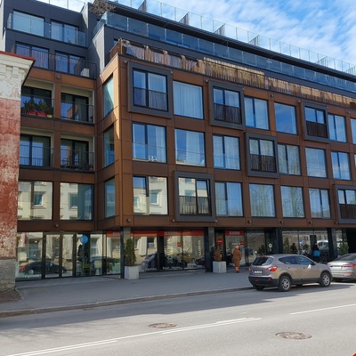 Commemorative monument for Nikolai Janson in the new building "Volta" Harju County Tallinn Tööstuse 47 rephoto