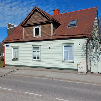 The new building with a memorial drawer built in m. J. Kalinin's residence in Harju county Tallinn Soo 36 rephoto