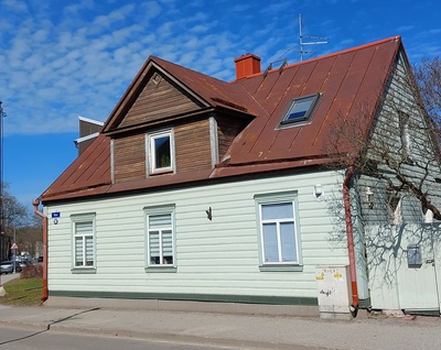 House in Nikonov Street no. 38 where Mikhail lived Kalinin. rephoto