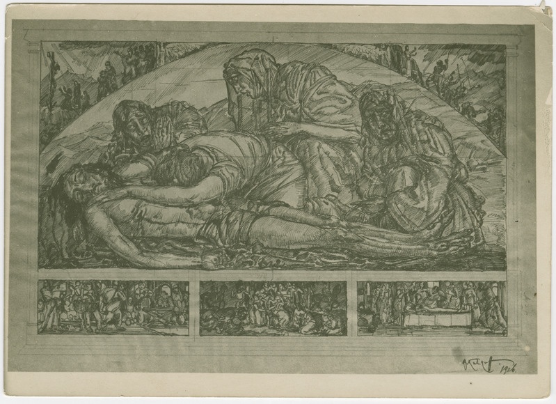 Ettevalmistav töö kompositsioonile Kristuse elust