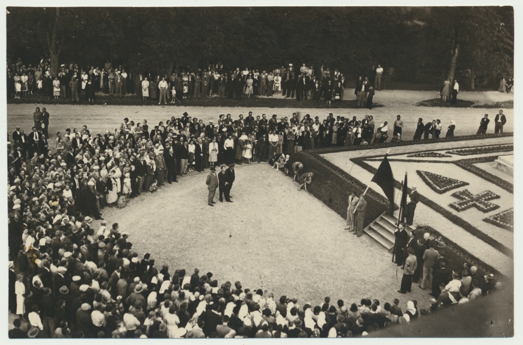 foto, Viljandi, Vabaduse plats, miiting, juuni 1940