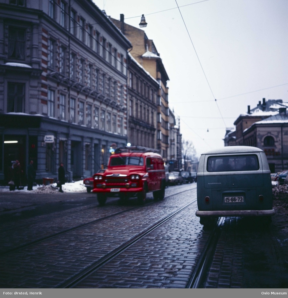 Brannbil i Bogstadveien.