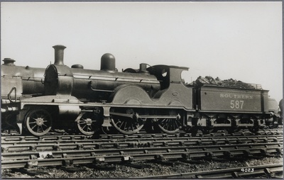Southern Railway, SR LSWR F3 587.  duplicate photo