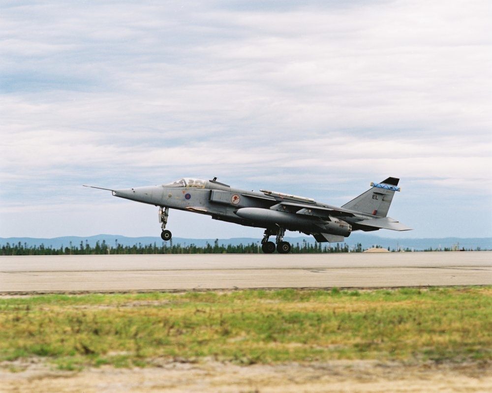 Een Jaguar van de RAF.