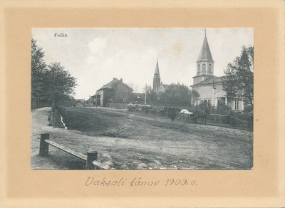 trükifoto, Viljandi, Vaksali tänav u 1900  duplicate photo