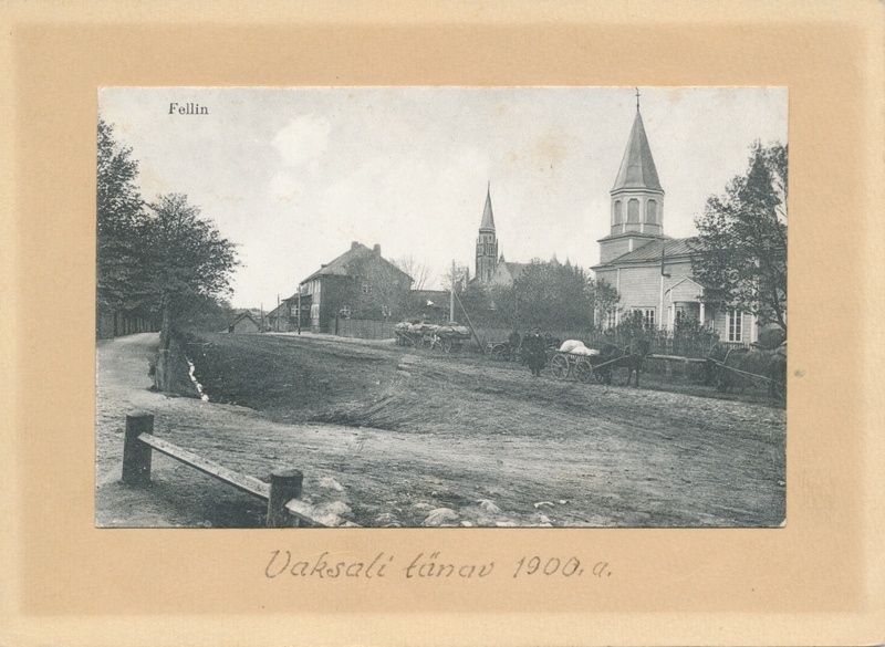 trükifoto, Viljandi, Vaksali tänav u 1900