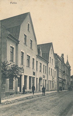 trükipostkaart Viljandi, Lossi tn majad nr 28, 26 u 1910  duplicate photo