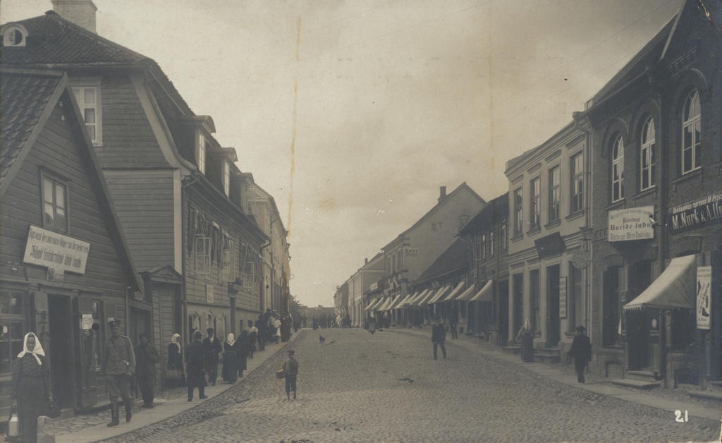 foto Viljandi, Lossi tn (Tartu ja Kauba tn vahel), 1911 foto Christin (Kristin) Narva